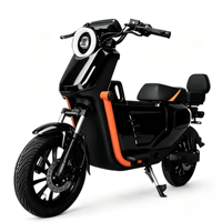 Vélo électrique adulte 60V 72V, vélo de ville électronique, pneus à vide de 14 pouces, 2 places, vélo de ville électrique, bicicleta elétrica