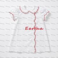 Vêtements d'été pour bébé fille, robe à col Peter Pan festonné, à pois suisses, vêtements pour filles, ensembles de vêtements pour filles tendance 2027