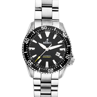 Montre homme en acier inoxydable étanche Bracelet en acier inoxydable Cadran en cristal saphir 20BAR Résistance à l'eau Montres mécaniques automatiques
