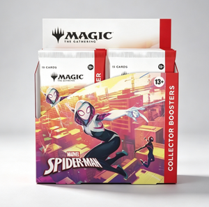 Boîte de collection Booster avec SPM <span class=keywords><strong>Marvel</strong></span>'s <span class=keywords><strong>Spider</strong></span>-<span class=keywords><strong>Man</strong></span> & MTG, incluant des cartes à jouer pour les <span class=keywords><strong>jeux</strong></span> de cartes - Product Image 1