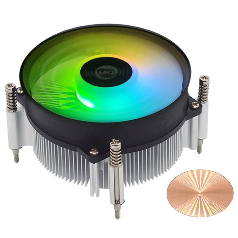 Применимо к радиатору ЦП lga1700 с медным ядром и бесшумным вентилятором i5 i7 i9pwm с контролем температуры и регулировкой скорости