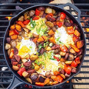 ชุดกระทะเหล็กหล่อเคลือบพร้อมด้ามจับสำห<span class=keywords><strong>รับ</strong></span>ทอดสเต็กและอาหารทะเล - Product Image 5