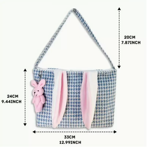 DAMAI Wholesale <b>Easter</b> Decor <b>Bunny</b> Fabric Handbag <b>Baskets</b> Simple Storage Organizers for Home Party Holiday Decoration - Product Image 5