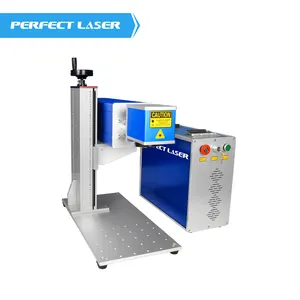 Perfect Laser Rf Automatic Desktop Split Type 30w 60w Co2 Laser Marking Machine for Label Paper Leather Cloth Glass Ceramic
