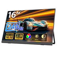 Écran portable universel Eimio 240Hz pour ordinateurs portables, consoles, smartphones, moniteur extensible pour ordinateur portable, extension d'écran pour ordinateur portable OEM