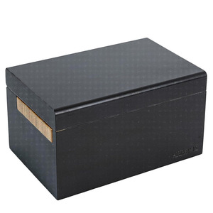 Avec accessoires Boîte de rangement décorative en bambou avec broyeur en bambou noir et brosse de nettoyage Grande boîte de rangement en bambou Combo - Product Image 2
