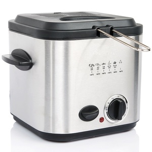 Mini <span class=keywords><strong>friteuse</strong></span> à huile, <span class=keywords><strong>friteuse</strong></span> électrique 1,2 L, ensemble de <span class=keywords><strong>fondue</strong></span> domestique, utilisation facultative en acier inoxydable carré pour la famille - Product Image 4