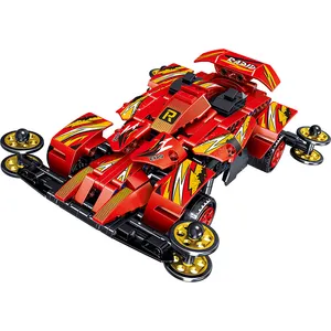 Модель спортивного автомобиля, 420 шт., серия технологических четырехколесных приводов, детская игрушка, гоночная Механическая группа, конструктор для мальчиков