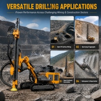 Foreuse hydraulique de surface sur chenilles robuste KAISHAN KG590H pour l'exploitation minière, 105-152 mm, couple de 5000 N.m, pour carrière