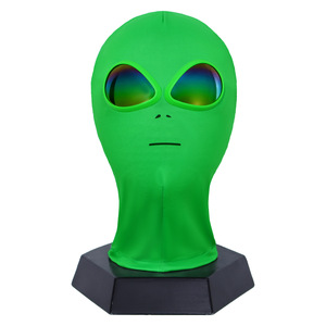 Máscara de Cabeza Completa de Extraterrestre Verde para Disfraz, Cosplay, Halloween, Juego de Roles y Actuaciones - Product Image 2