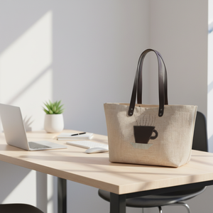 Laminated JUCO Carry Tote Webbing Handles Custom Printed Reusable Shopping <b>Gift</b> <b>Bag</b> Branding Eco Friendly Durable - Product Image 1