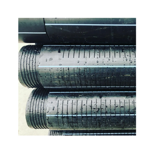 Tubería de conexión de rosca de <span class=keywords><strong>drenaje</strong></span> ranurada <span class=keywords><strong>con</strong></span> hendidura acanalada perforada <span class=keywords><strong>con</strong></span> carcasa de pozo de PE HDPE <span class=keywords><strong>con</strong></span> tubos de plástico de extremo roscado - Product Image 2