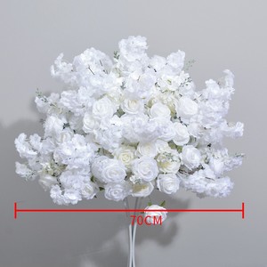 Nouvelle Boule de Fleurs Artificielles Blanches en Forme d'Hirondelle Volante pour Décoration de Scène de Mariage, Arrangement de Demande en Mariage, Fiançailles et Décoration d'Intérieur - Product Image 3