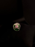 Broche magnétique en émail et matériaux mixtes, style chinois, motif plantes et fleurs, finition émaillée, non-dommageable pour Cheongsam féminin