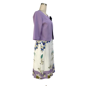 Robes de cérémonie pour femmes grandes tailles, robe maxi florale, robe plissée pour femmes - Product Image 6