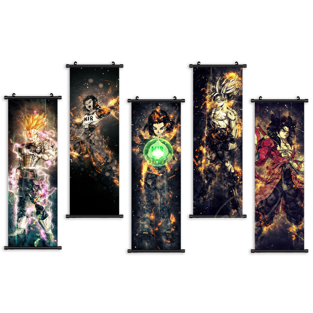20 * 70CM高精細クールアニメ悟空タペストリードラゴンボール