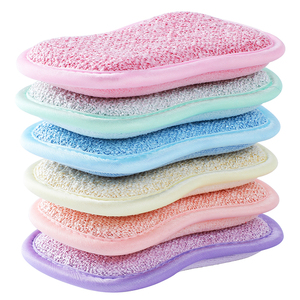 Éponges microfibres double face anti-rayures, multi-usages, pour nettoyer la <span class=keywords><strong>vaisselle</strong></span>, les ustensiles de cuisine antiadhésifs et les casseroles et poêles - Product Image 6