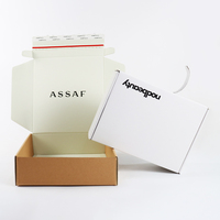 Caja de Cartón Corrugado con Logotipo Personalizado para Cosméticos, Caja de Envío con Cierre Autoadhesivo y Tira Desprendible para Productos de Cuidado de la Piel y Ropa