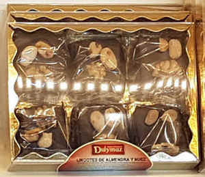 Pâtisserie de noix d'amande au chocolat noir 300G faite à la main en forme de massepain solide et savoureuse boîte de collation pour cadeaux - Product Image 2