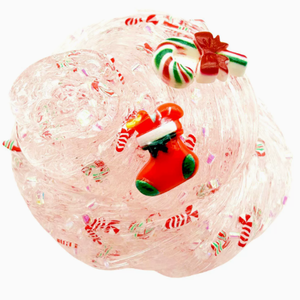 <b>Christmas</b> <b>Candy</b> <b>Cane</b> Slime With Red Speckles And Santa Decorations For Kids 8 To 13 Years Unisex Playdough & Slime - Product Image 5