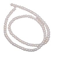 5-6mm bouton plat perle perle en vrac naturel eau douce en gros