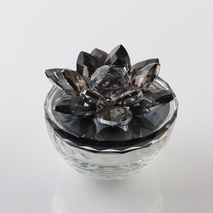 Lussuosa Scatola Espositiva in <span class=keywords><strong>Cristallo</strong></span> Trasparente a Forma di Fiore di Loto, Contenitore per Gioielli e Decorazioni da <span class=keywords><strong>Tavolo</strong></span> - Product Image 5