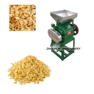 Automatic electric Cereal Flakes Making machine Oat flakes roller for sale