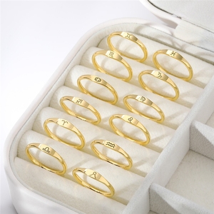 Anillo Sencillo Nuevo para Parejas, Anillo de Acero Inoxidable en Oro y Plata para Mujer, Showfay 666 - Product Image 5