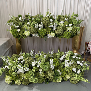 IFG Best Seller Lush 5ft White Green Flower Runner Centerpiece for Wedding Party Decor - Product Image 2