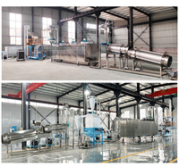 Machine d'extrudeuse d'aliments pour poissons coulant flottant de type sec et humide pour la fabrication d'aliments pour poissons machine flottante d'aliments pour animaux de compagnie pour poissons