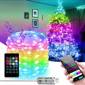 Mini <span class=keywords><strong>Luces</strong></span> LED RGB <span class=keywords><strong>de</strong></span> Colores Cambiantes, <span class=keywords><strong>con</strong></span> Control Remoto, Alimentación USB, Guirnalda <span class=keywords><strong>de</strong></span> <span class=keywords><strong>Luces</strong></span> Inteligente para Decoración Navideña - Product Image 4