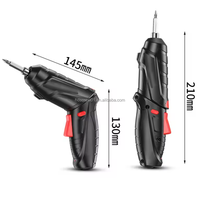Kit combiné perceuse-visseuse à percussion sans fil multifonction 3,6 V rechargeable Li-ion, personnalisable, avec jeu de tournevis électrique pour vis à bois