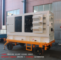 Generador Diésel Portátil Silencioso Tipo Remolque de 30kw/kva, 50kw/kva, 80kw, 100kw/kva, 150kw con ATS, 1/3 Fases, 24v DC, en Venta
