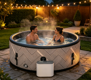 Grande baignoire <span class=keywords><strong>spa</strong></span> <span class=keywords><strong>gonflable</strong></span> <span class=keywords><strong>d</strong></span>'extérieur <span class=keywords><strong>pour</strong></span> jardin, bain à remous à température constante, baignoire de massage portable, piscine de trempage hivernale <span class=keywords><strong>pour</strong></span> la famille - Product Image 2