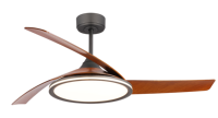 Pour YOUKAIN Ventilateur de plafond LED moderne de luxe de 42 pouces avec CCT Dimmable Light Télécommande Lames en plastique en métal Conception brevetée