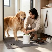 Tasse de lavage pour pattes d'animaux à poils doux, pour la décontamination des pattes de chien lors des promenades en extérieur, outil universel de nettoyage et de toilettage pour chats et chiens