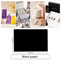 Papier cartonné noir A4 180 g/m² à feuilles mobiles pour écriture facile, marque Haichang, emballage personnalisé avec logo, en pâte de bois vierge pour