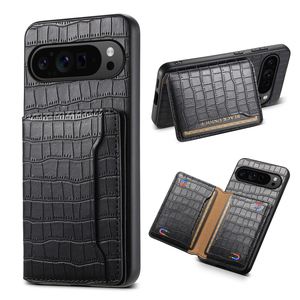 Denior |   Funda Protectora para Teléfono con Diseño de Cocodrilo, de Cuero PU, con Soporte y Ranuras para Tarjetas, para Google Pixel <span class=keywords><strong>Serie</strong></span> 10/<span class=keywords><strong>9</strong></span>/8/7/6 - Product Image 1