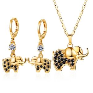 Conjunto de Joyería Moderno para Mujer, Chapado en Oro de 18K, con Circonitas, Diseño de Alas de Pájaro, para Bodas, Fiestas, Aniversarios y Compromisos - Product Image 3