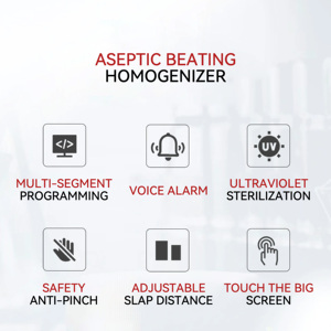 Homogeneizador de aleteo estéril Equipo de procesamiento de muestras de laboratorio tipo bofetada - Product Image 5