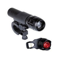Ensemble de phare et de feu arrière de vélo TAIKOO, lampe torche puissante, étanche, haute luminosité, phare de sécurité, feu arrière d'avertissement