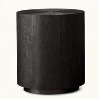 Canapé rétro en bois massif de style américain, table basse carrée, armoire carrée minimaliste française, téléphone, table