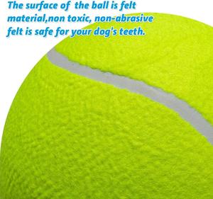 Sıcak satış 9.5 "dev kauçuk şişme köpek topları büyük İmza Jumbo tenis topları - Product Image 2