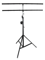 Support de Haut-Parleur Professionnel Pliable à Manivelle Ronde, Trépied en Fer pour Éclairage de Scène, Barre Transversale pour DJ et Événements Disco