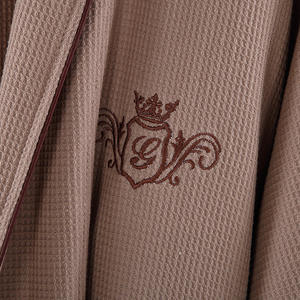 Penjualan Laris Mudah Disesuaikan 100% Katun Hotel Jubah Mandi dan Handuk Hotel dan Sandal Kimono Wafel Menenun Jubah Mandi - Product Image 4