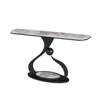 Meubles de salon de style moderne table d'entrée table de décoration de couloir à base de métal unique table d'entrée d'hôtel