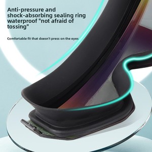 <span class=keywords><strong>Gafas</strong></span> <span class=keywords><strong>de</strong></span> Natación con Protección UV Antivaho Ajustables HD <span class=keywords><strong>de</strong></span> Silicona y PC con Marco Grande, Impermeables, para Adultos y Niños - Product Image 3