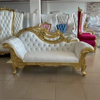 Fauteuil Trône de Luxe en Bois Massif, Style Antique, Design Moderne pour Villa, Appartement, Salon, Hôtel