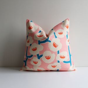 100% algodón elegante Funda De Cojin Fancy 45*45 funda De almohada Rosa Bindweed funda De cojín fabricantes Hotel Housse De Coussin - Product Image 1