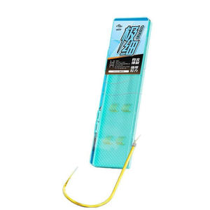 Juego de anzuelos dobles Dyneema con línea PE de 0.03 mm, alta resistencia, funda dorada, para pesca de carpa cruciana en lagos y estanques. - Product Image 1